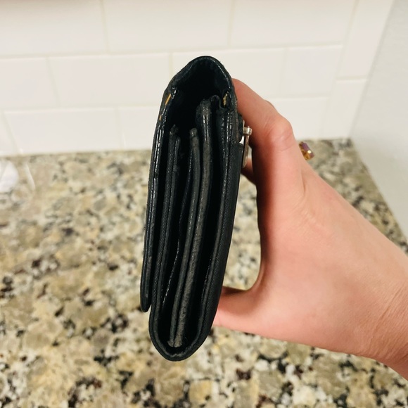 PRADA Black Large Classic Wallet 💯 AUTHENTIC - Picture 13 of 15